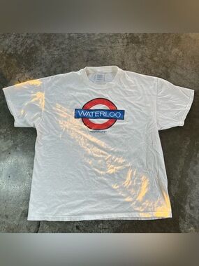 Vintage Waterloo Records Austin TX T Shirt Hanes Beefy Tee XL